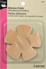 DRITZ Adhesive Bra Petals, Nude, 6 Count
