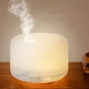 Warm Light Non Print Ultrasonic Household Quiet Air Purification Humidifier White Aromatherapy