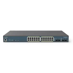 EnGenius EWS7928FP-FIT 24埠 410W Gigabit PoE 網路交換器