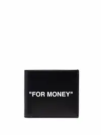 在飛比找Farfetch優惠-"For Money" bi-fold wallet