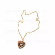Hot The Legend of Zelda Heart Golden Pendant Necklace