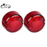Red Turn Signal Lens Cover For Harley Softail FXST 86-99 Dyna Super Glide 86-01
