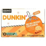 Dunkin Donuts Ho Ho Honey Cinnamon Clover 10 K-Cups Coffee LIMITED 1 Box AUG 25