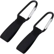 2Pcs Pram Hooks, Baby Stroller Hooks, Universal Clip Carrier Hanger for Shopp...