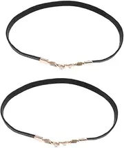 [LIFKOME] Decorative Belts for Women Elastic Fashion Waist Belt with Pearl Buckle Stylish Accessory for Dresses and Shirts Versatile and Comfortable Fit