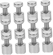 Luxshiny 12 Sets Acrylic Glass Frame Advertising Sign Mounting Screws Standoff Hardware