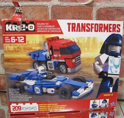Kre-O Hasbro Transformers Optimus Prime & Mirage Kreon Building Toy #5097877
