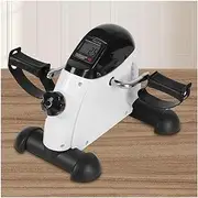 Pedal Exerciser,Mini Exercise Bikes,Under Desk Bike Pedal Exerciser,with LCD Display and Adjustable Resistance for Seniors for Arm or Leg Fitness