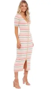 Suboo Willow Button Front Cardigan Dress Small BNWT