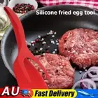 2 in 1 Non Stick Grip Food Flip Fried Egg Tong Toast Bread Pancake Spatula HOT