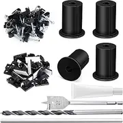 StarLink Cable Routing Kit Mounting Kit for Routing StarLink Cable Through a Wall 4 Wall Grommet Accessories 50 Wire Clips Comes with 1 Spade Drill Bit and 11.8-inch Long Drill Bit