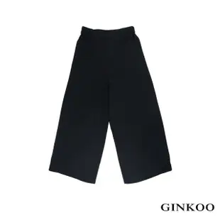 【GINKOO 俊克】腰鬆緊寬褲