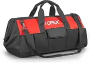 [TOPEX] 24 Inch Tool Bag, 16 Functional Pockets Tool Organiser, Roomy Storage Space Tool Tote Bag with Padded Handle and Adjustable Shoulder, Large Opening Design, for Home, Workshop, and Job Site