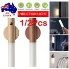 1/2x Wireless USB Rechargeable Night Light Motion Sensor LED Wall Light Magnetic