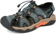[Asifn] Mens Sports Sandals Outdoor Non-slip Hiking Summer Comfortable Beach Lightweight Closed Toe Water Shoes