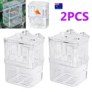 2 Fry Breeding Aquarium Fish Tank Guppy Hatchery Breeder Incubator Isolation Box