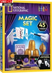 Blue Marble National Geographic Kids Magic Set - 45 Magic Tricks for Kids to Per