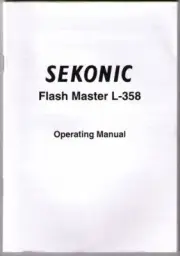 SEKONIC 358 LIGHT METER INSTRUCTION MANUAL (ORIGINAL PRINT JAPAN/not copies)
