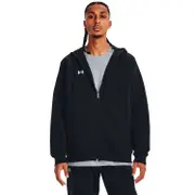 Under Armour Mens Rival Fleece Full-Zip Hoodie - Black