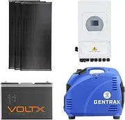 VoltX 12V 100AH Lithium Battery + 8KW Inverter + 3 * 200W Fixed Solar Panel + 3.5KW Generator