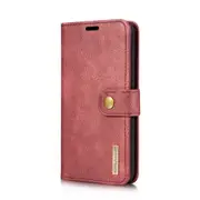 For LG V30 Crazy Horse Texture Horizontal Flip Detachable Magnetic Protective Case with Holder & Card Slots & Wallet(Red)
