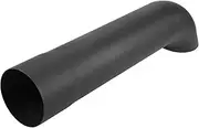 X AUTOHAUX 2.48" ID Inlet Turn Down Exhaust Tip T304 Stainless Steel Surface Blasting Mandrel Bend Elbow Tube 15.94" 405mm Overall Length Black