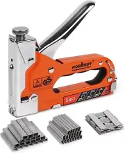 3In1 Staple Gun Heavy Duty, Stapler Gun with 3000 Staples Upholstery Staple Gun