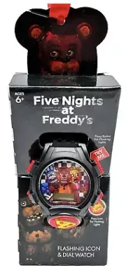 Five Nights At Freddy’s Accutime Watch Limited Edition Flashing Icon 2018 New