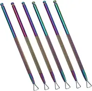 Baluue Nail Care Tool Set 6pcs Nail Polish Remover Tools Cuticle Pusher Scraper Peeler for Home Use