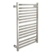 AGUZZO EZY FIT Heated Towel Rail - Flat Tube - Dual Wired - (W600mm x H920mm) - Brushed Nickel