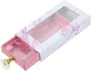 PLAFOPE Travel-size Fake Lash Drawer Box Window Easy Open Close Lash Storage Case