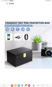 Faraday Box + 2x Pouch for Key Fob RFID Car Key Fob Signal Blocking Pocket & Box