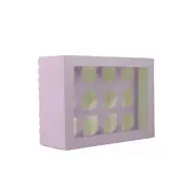 Papyrus & co Scalloped Tall Cupcake Box (12 hole) - Pastel Purple Lilac