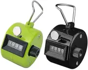 4-Digit Hand Tally Counter with Finger Ring - Clicker for Golf, Events, Inventor