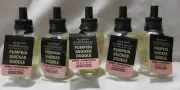 White Barn Bath & Body Works Wallflower Refill Bulb Lot 5 PUMPKIN SNICKER DOODLE