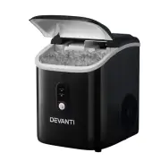 Devanti 15kg Nugget Ice Maker Machine Portable Ice Cube Bar Countertop Black New