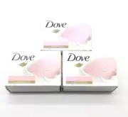 3 Dove Bar Soap Pink Rosa 4 OZ Beauty Bar With Deep Moisture Made in USA