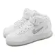 Nike 休閒鞋 Air Force 1 Mid 07 白 骨白 男鞋 牙刷 AF1 魔鬼氈 DZ2672-101