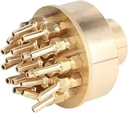 Brass Fountain Nozzle 3 Layer Spray for Garden Pond Pool Decor