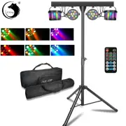 LED Par Light RGBW Effect Party Bar Sound Active Stage Disco with Stand DJ Bank