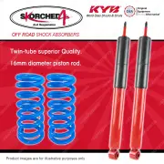 Rear KYB SKORCHED 4'S Shocks HD Raised Coil Springs for TOYOTA FJ Cruiser GSJ15R
