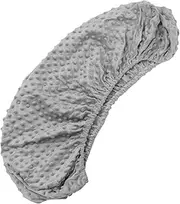 Hoement Cradle Sheet Delicate Design Baby Breathable Crib Liner Fitted Sheet for Stroller Grey Versatile