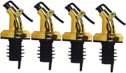 Electroplated Oil Bottle Nozzle Press Type Oil Bottle Dispenser for Cooking