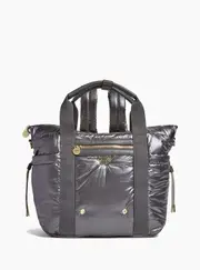 GUESS Girl's Silver 3-Pack Mommy Baby Bag and Mat Set, Polyester