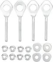 4 Pcs 14mm Chain Axle Adjuster Tensioner Made Of Steel Alloy Anti Deformation Easy To Adjust Compatible With 50 125 ATV Pit Bike Motorcycle And 196 6 5hp Mini Bike