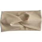 Elastic Wide Edge Headband Solid Color Knot Knit Turbans Make-up