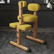Learning to Write Liftable Seat, Ergonomic Kneeling Chair, Height Adjustable Stool, Balance Seat, for Improves and Corrects Posture Chair,Yellow