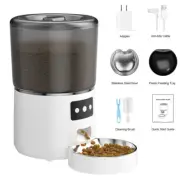 4L Auto Pet Feeder Automatic Cat Dog Smart Wi-Fi Food Dispenser Remote Feeding