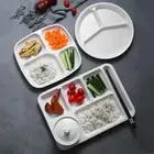 3/4/7 Section Portion Control Reusable Food Dish Dinner Plate Diet Home Kitchen√