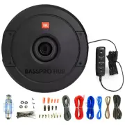 JBL BassPro Hub 11" Spare Tire Subwoofer w/ Remote, 8 Gauge Amplifier Wiring Kit